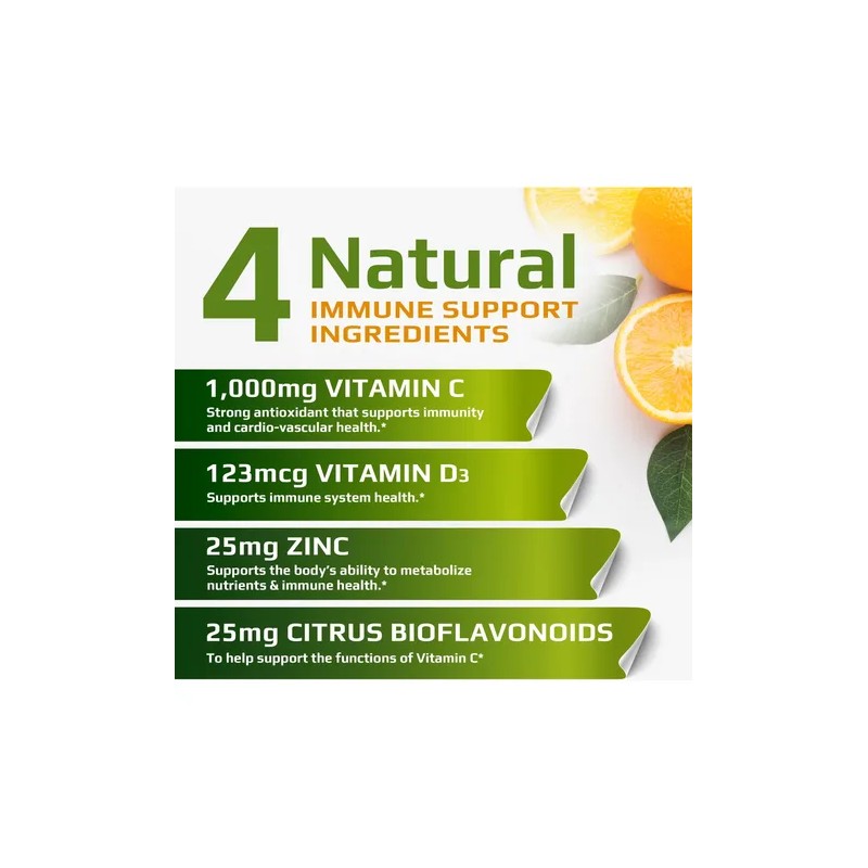 Muscle Food Labs Vitamina C 1000mg D3 Zinc 120 Cápsulas