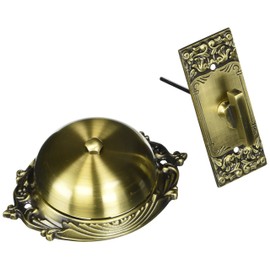 idh by St. Simons Craftsman 18054-005 Craftsman Premium Quality Solid Brass Twist Bell with Key Plate, Antique Brass