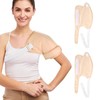 2pcs Castor Oil Shoulder Wrap Bag Reusable Organic Cotton Shoulder