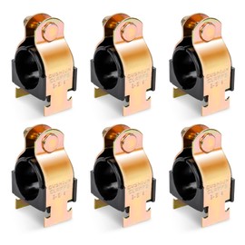 LBG Products 6 Pack Rubber Cushion Strut Clamp, 2-5/8" OD Pipe Strut Clamps for Mounting Copper Piping,PEX Pipe,CVPC Tubing,Heat Resistant Mount Strut Clamp,Easy Installation with Bolts and Nuts