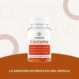 Natura+ Curcuma Suplemento Natural Sin Sabor