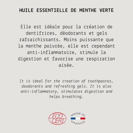 Green Mint Organic Essential Oil - MY COSMETIK - 5 ml