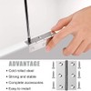 Pack of 8 Stainless Steel Hinges, Door Hinges, Stainless Steel