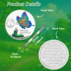 Butterfly Metamorphosis 1 Year Sobriety Coin, Affirmation AA Medallion, Addiction