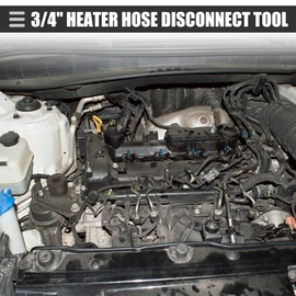 Motoforti Universal Oil Fuel Line Disconnect Tool, 3/4 Inch, Aluminum Alloy, Copper Tone