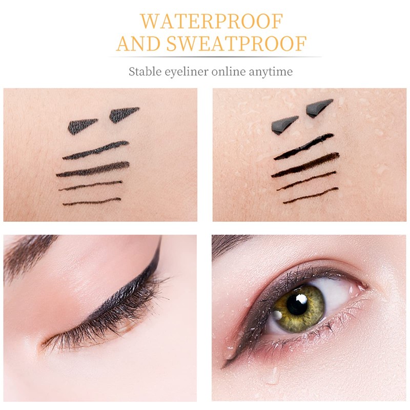 Eyeliner Stamp Black, Eyeliner Liquid Liner, Black Eyeliner Waterproof Eyeliner