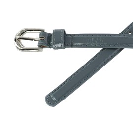 CTM® Women's Skinny Dress Belt, Medium, Grey