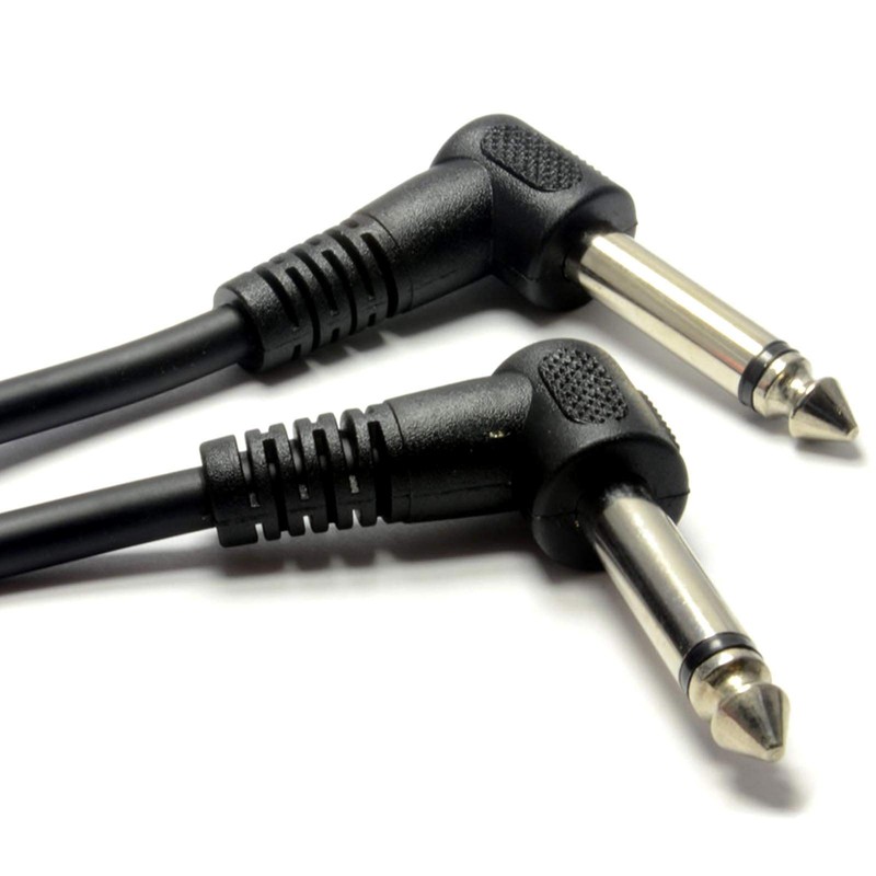 kenable 6.35mm 90 Degree Right Angle Jack Audio Mono Guitar