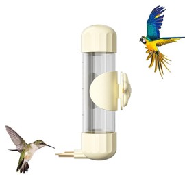 Bird Feeder Pet Water Supply Small Animal Water Drinking Large Capacity 200ml External Water Bottle Cage Bird Water Bottle Automatic Waterer Worm Feeder Bird Feeder Fowl Parrot Feeder Feeder Bird