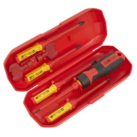 Sealey Interchangeable Screwdriver Set, 8pc - VDE Approved - AK61280