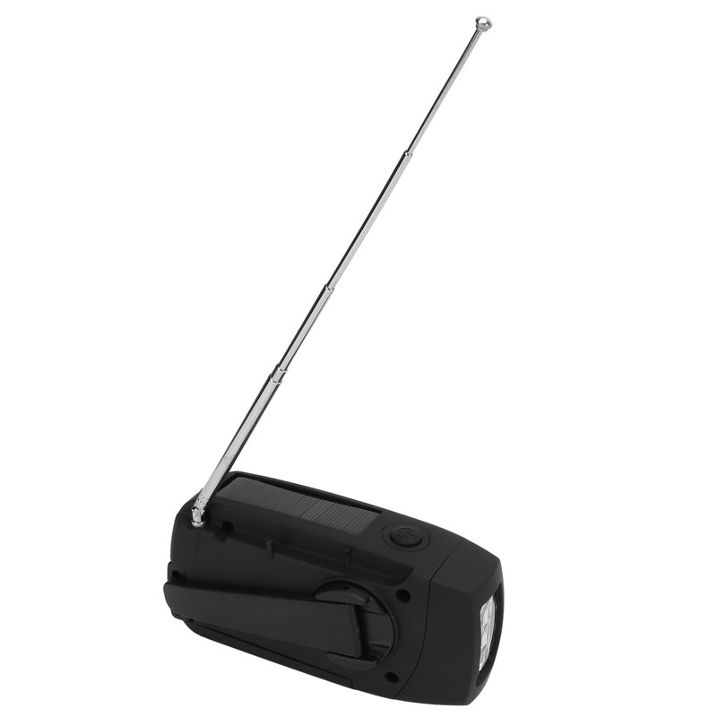 Solar Hand Crank Radio AM FM WB Weather Warning USB