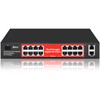 STEAMEMO 16 Port Gigabit PoE Switch, Smart Managed Gigabit Ethernet