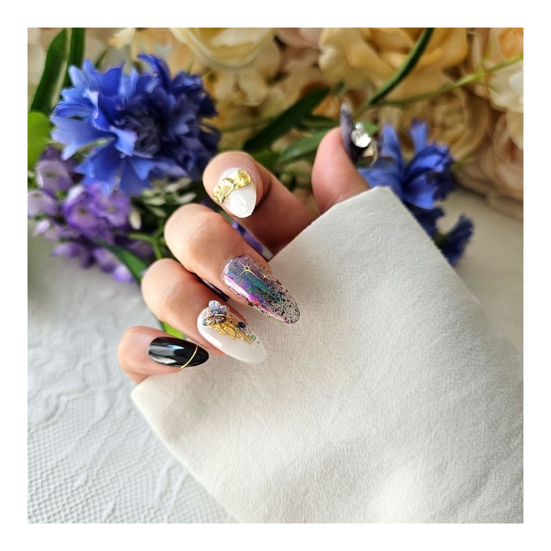 Butterfly Handmade Nail Tips - Natural / 버터 플라이 수제네일팁