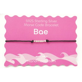 silwaver Sterling Silver Morse Code Bracelets for Women, Morse Code Inspirational Brithday Gift Bracelet for Friend Sister Memorial Day for Wifey, One Size, Sterling Silver, no gemstone