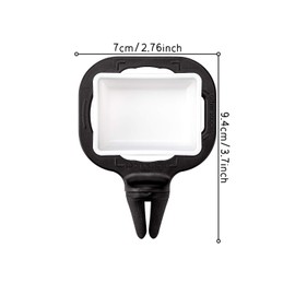LUTER 2pcs Dip Clip In-car Sauce Cup Holder Dip Set Ketchup Mini Dipping Cups Car Accessories Sauce Container for Vents of Vehicle (Black)
