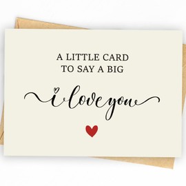 SurTikCard I Love You Card | Happy Birthday or Anniversary Card & Gifts for Men, Women, Wife, Husband, Him, Her, Boyfriend, Girlfriend, Couple, Anyone | Wedding | Valentine Day Gifts