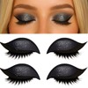 Kinretixia 2 Pairs Eyeshadow and Eyelash Stickers, Lazy Eye Shadow