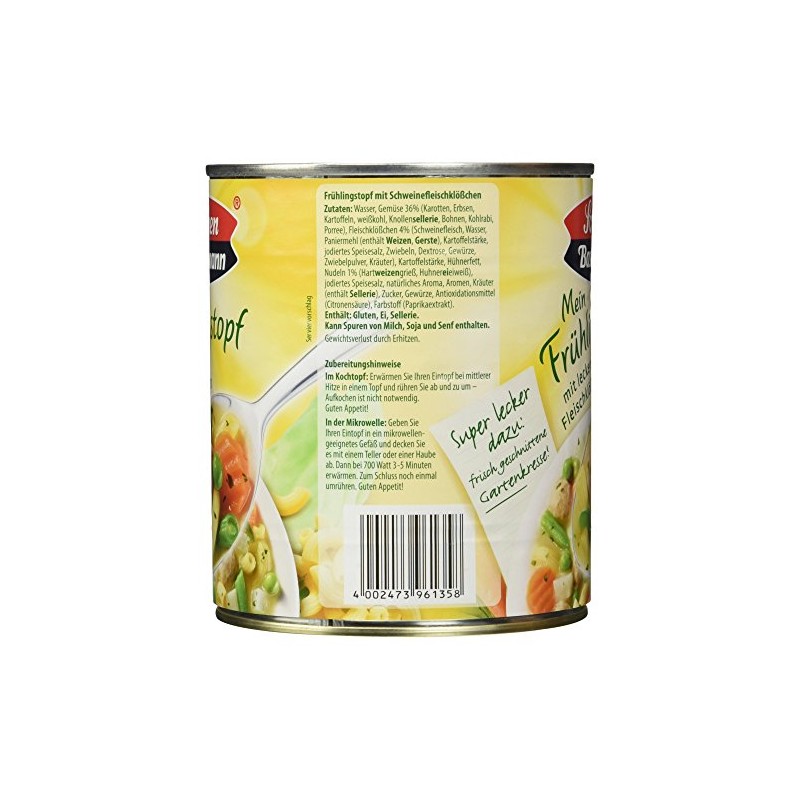 Sonnen Bassermann Spring Pot with Delicious Meat Dumplings, 800 g