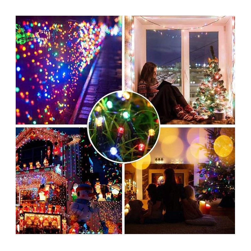 RunQiao Solar Fairy String Lights Outdoor Garden Waterproof 164ft/ 50m