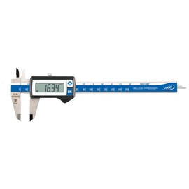 HELIOS-PREISSER 1320417 Digitaler Taschenmessschieber ohne Datenausgang, eckiges Tiefenmaß, 150 mm