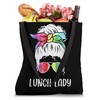 Lunch Lady Messy Bun Retro Lunch Ladies Squad Tote Bag