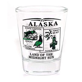 Alaska State Scenery Green New Shot Glass Lpco