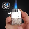 Coldown Butane Lighter Insert, Windproof Gas Lighter with Dual Torch