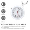 LAoabyoe Clip On Nurse Watch with Second Hand, Glow in