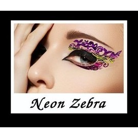 Ninxae Eye Transfers - Neon Zebra - Last Up To 16 Hours