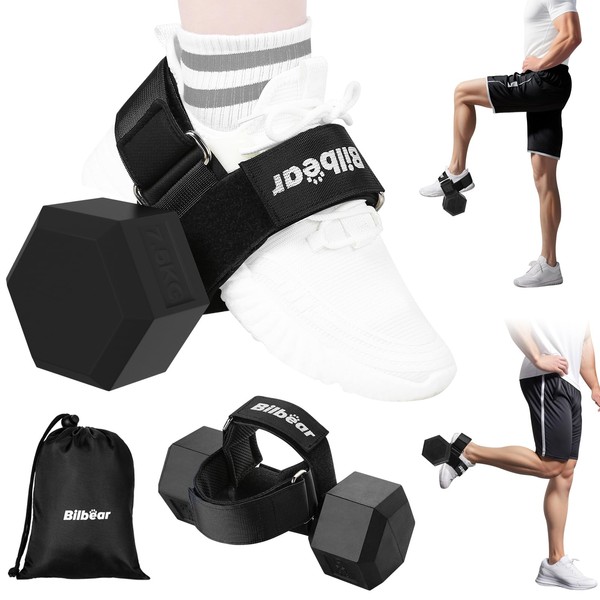 Tibialis Trainer Strap for Shin Splint Relief,Adjustable Dumbbell Foot Attachment
