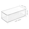 Heyuzb 4 PACK Freezer Organizer Bins Clear Stackable Storage Bins