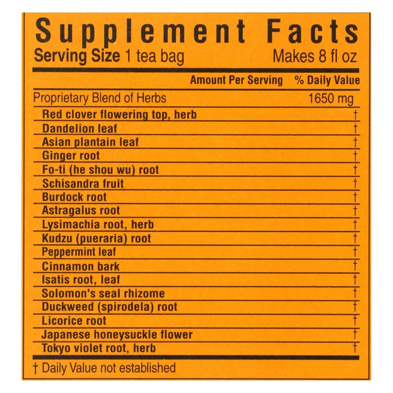 Triple Leaf Tea, Detox, 20 Tea Bags (Pack of 6)