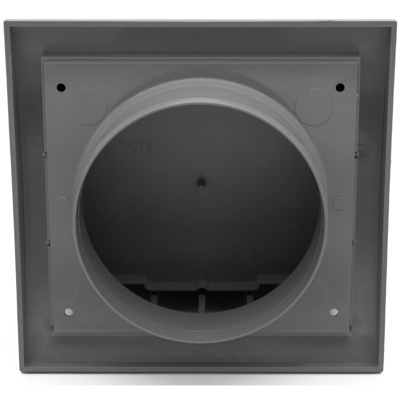 H&C VENT Grey Exhaust Hood Vent 190 mm with 125