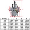 Motorcycle Carburettor, 21 mm, for PWK 90cc / 100cc /