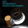 Lupa de lupa iluminada con 20 luces LED de aluminio