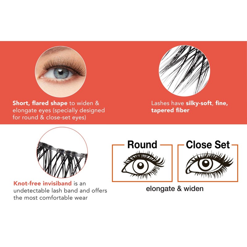 Ardell Extension FX C Curl False Eye Lashes to Elongate