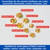 Sew-Free Press Studs, Diameter 12.5 mm, 20 Pairs, in Gold,