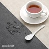 Chitomars Faux Leather Table Runner, Modern Double-Sided Non-Slip Heat Resistant