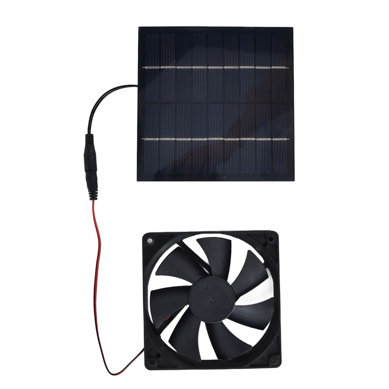 Solar Powered Exhaust Fan 10W Single Fan Waterproof Solar Panel