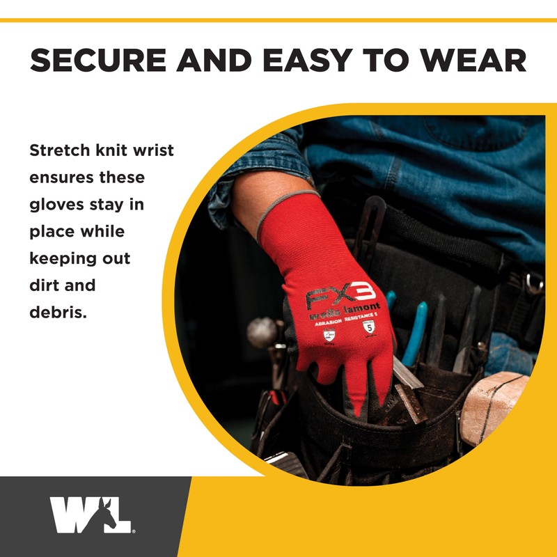 Wells Lamont Men's FX3 Nitrile Coated Grip Work Gloves –