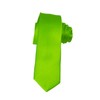 K. Alexander Skinny Lime Green Tie 2 Inch Solid Mens