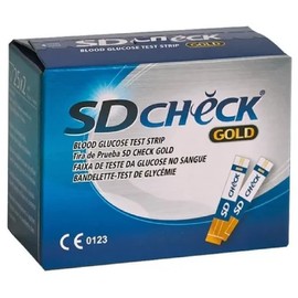 SD CHECK | Tiras Reactivas Para Glucometro SD Check Gold Caja con 50 Piezas