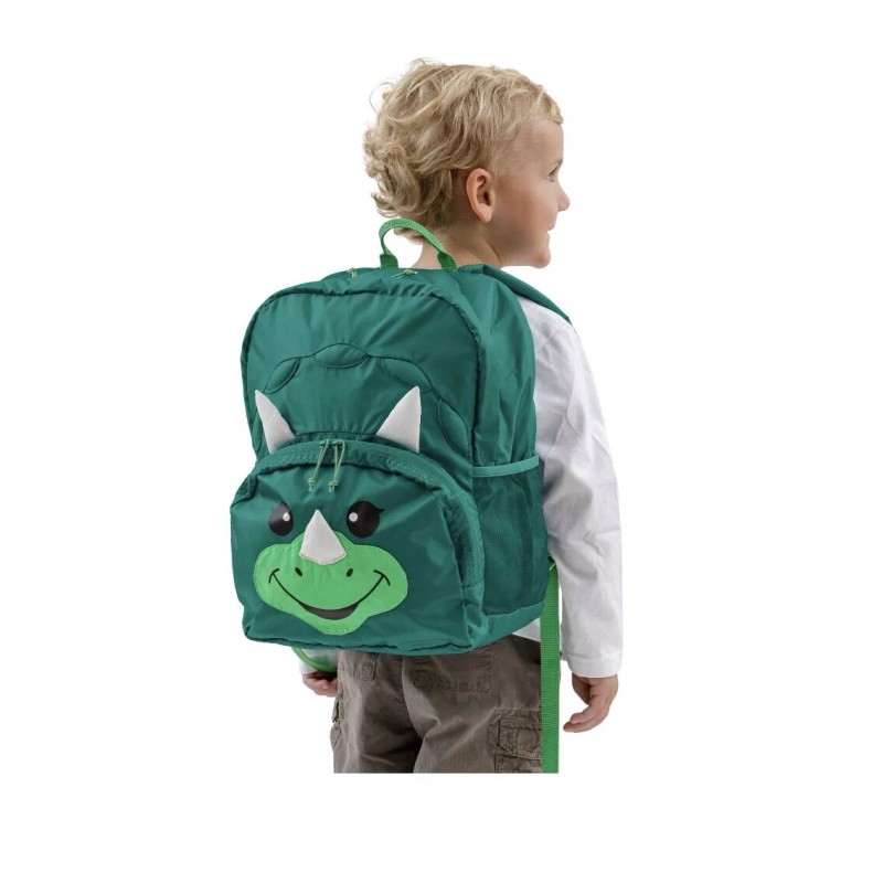 Firefly Kid's Backpack Chip The Dinosaurs Green