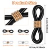 FdcLixuvol Eyeglass Chain Ends, 40 Pcs Adjustable Silicone Eyeglasses Chain