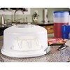 Sterilite White Food Storage Container with Handle and Locking Cover