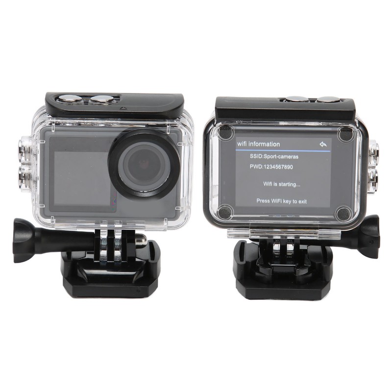 5K Waterproof Action Camera WiFi Remote Control 2.0inch and 1.3inch