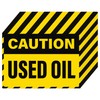 Anobell Caution Used Oil Labels - 20 Pack 7"x5" Adhesive
