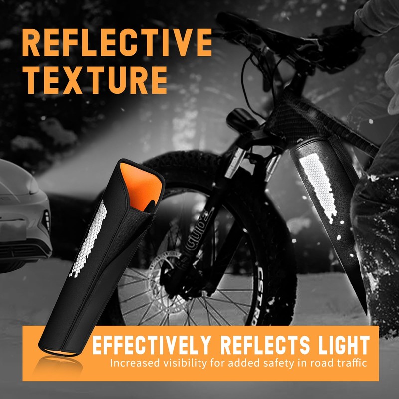 LETSERBIKE Ebike Battery Cover Waterproof, Neoprene Electric Bicycle Battery Cover