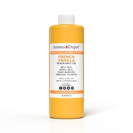 Aroma Depot French Vanilla Perfume/Body Oil (7 Sizes) Our Interpretation, Premium Quality Uncut Fragrance Oil Sweet Scent (32 Ounce Plastic Bottle (960ml))