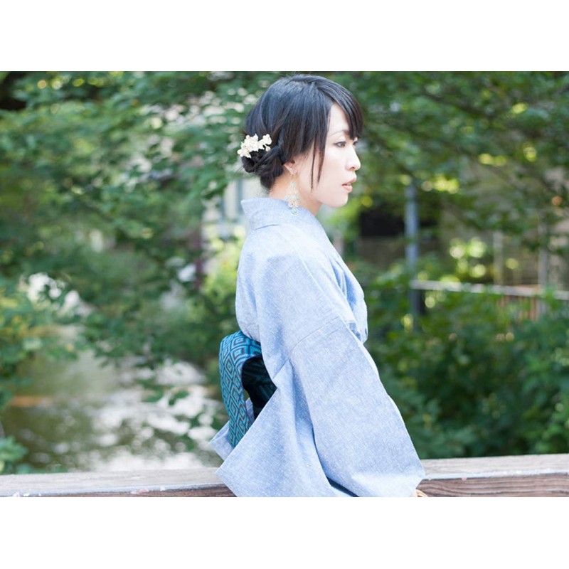 [Tayutafu] Kurume Woven Kimono, Washable Kimono, Tailored Kimono, Single Clothing,